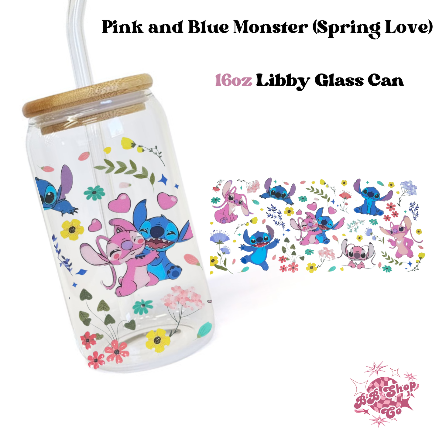 Pink and Blue Monster (Spring Love)